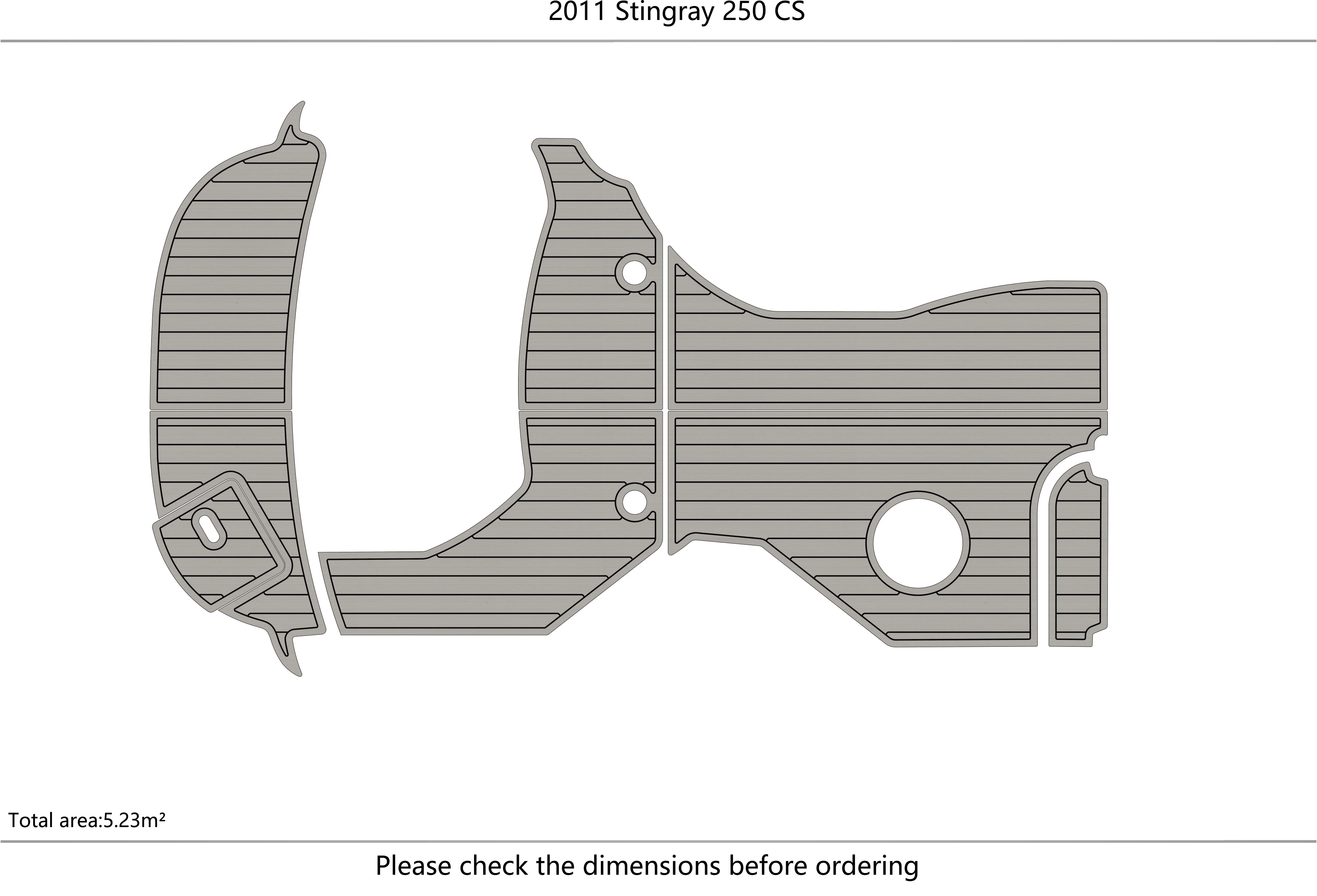 Stingray 250 CS  Cockpit swimming platform 1/4