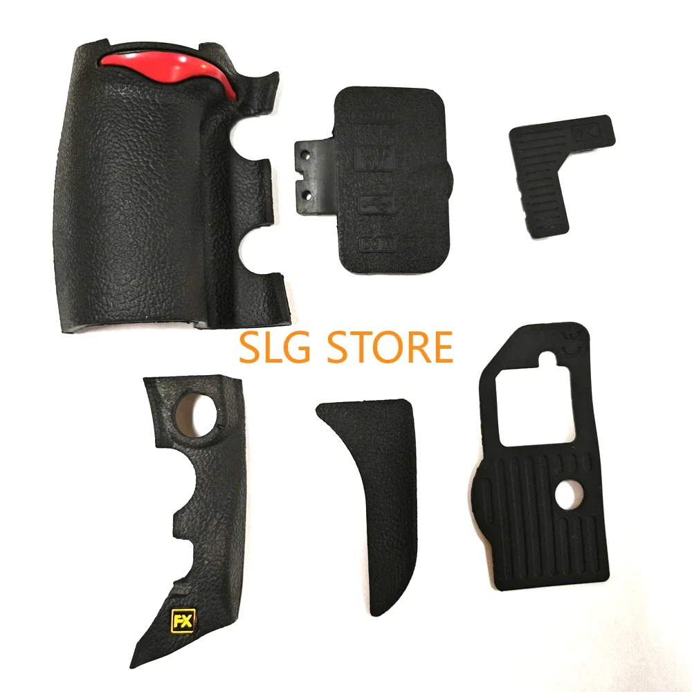 New A Set of 6 Pieces for Nikon D700 Body Hand Grip Rubber FX Side Bottom Thumb Cover USB Leather Shell With Adhesive Tape Part