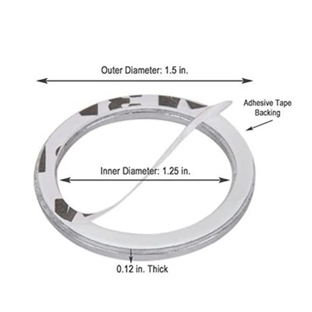 

2Pcs Car Engine Start Stop Button Ring Decal Rhinestone Crystal Bling Sticker Durable Decorative for Car Interior