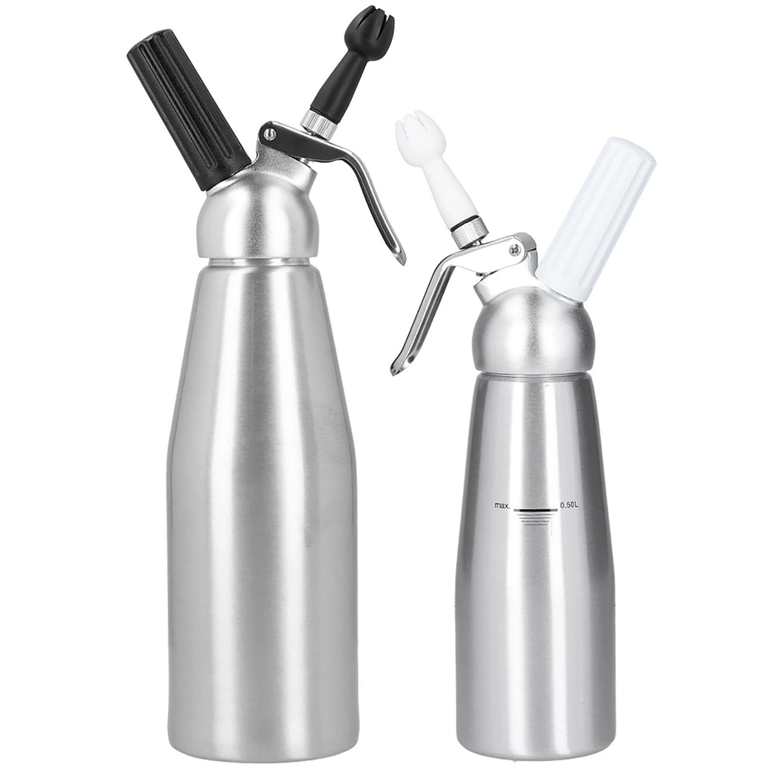 500ml/1000ml Cremesp ender Aluminium legierung Whipper Handwerker Creme Whipper mit 3 Dekorations düsen Kuchen Dessert DIY Werkzeug
