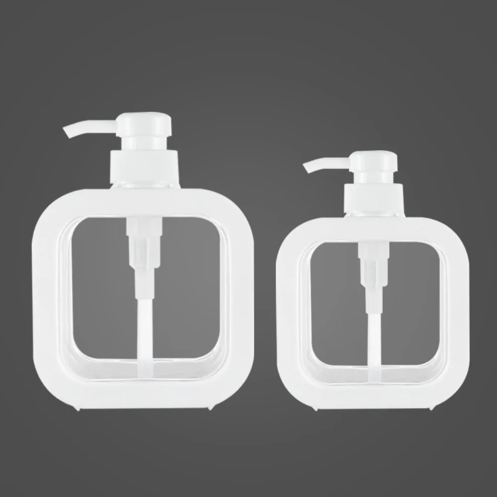 

1pc Portable Hand Sanitizer Dispenser Bottle - Clear Plastic Press Type Lotion Split Storage Container for Bathroom, Kitchen