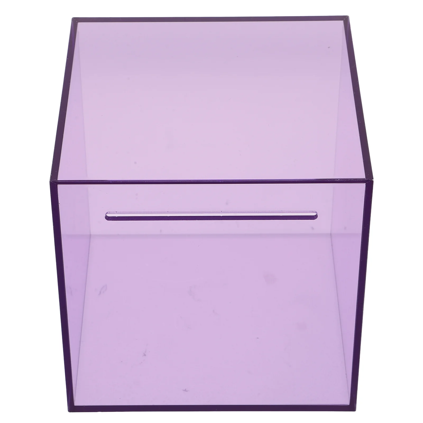 Transparent Money Saving Box Acrylic Clear Jar Large Capacity One Way Entry For Coins Bills Storage Box