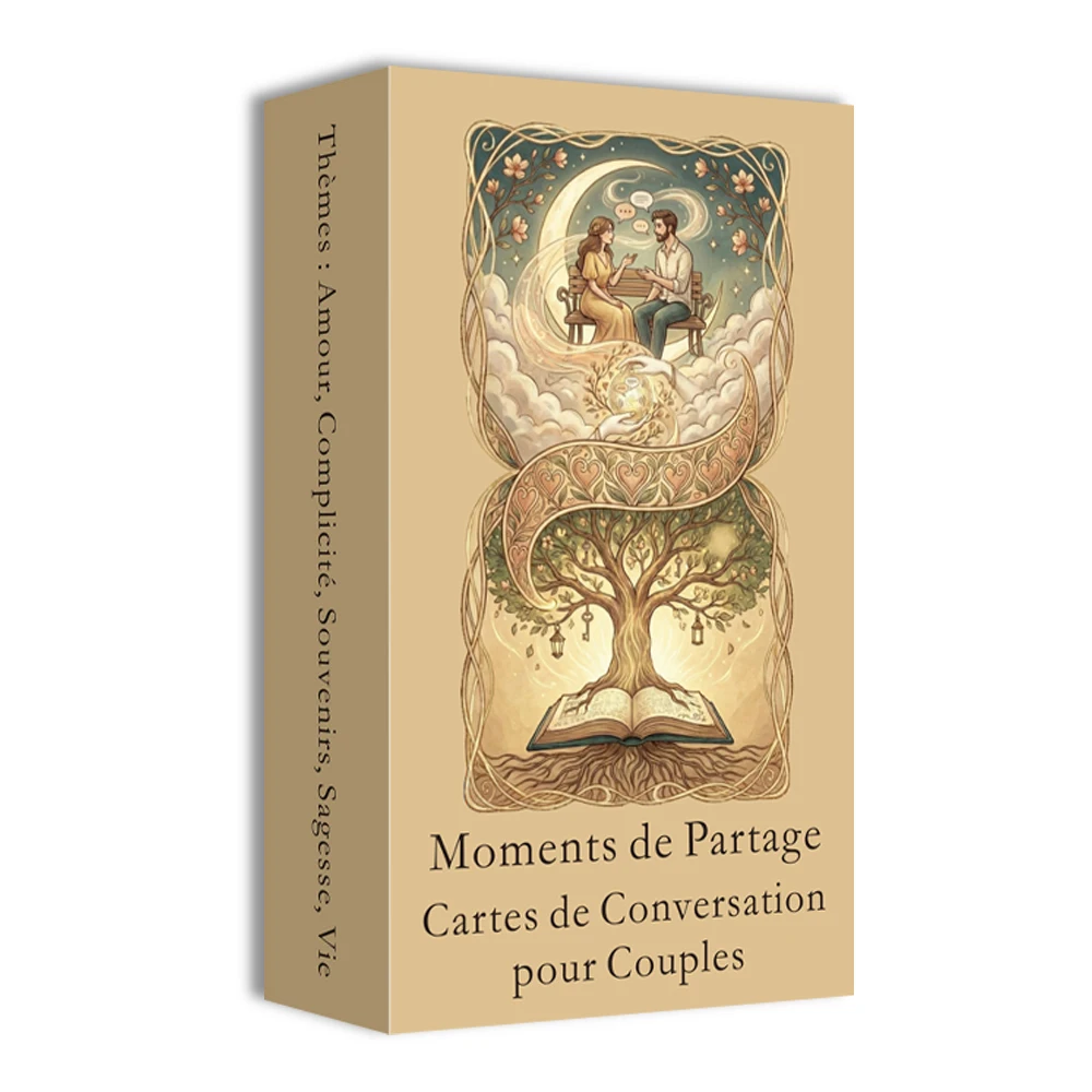 French Conversation Card, Partner Conversation Activation Card, 54 Cards, Card Games, Couple Dating, Family Communication, 14+