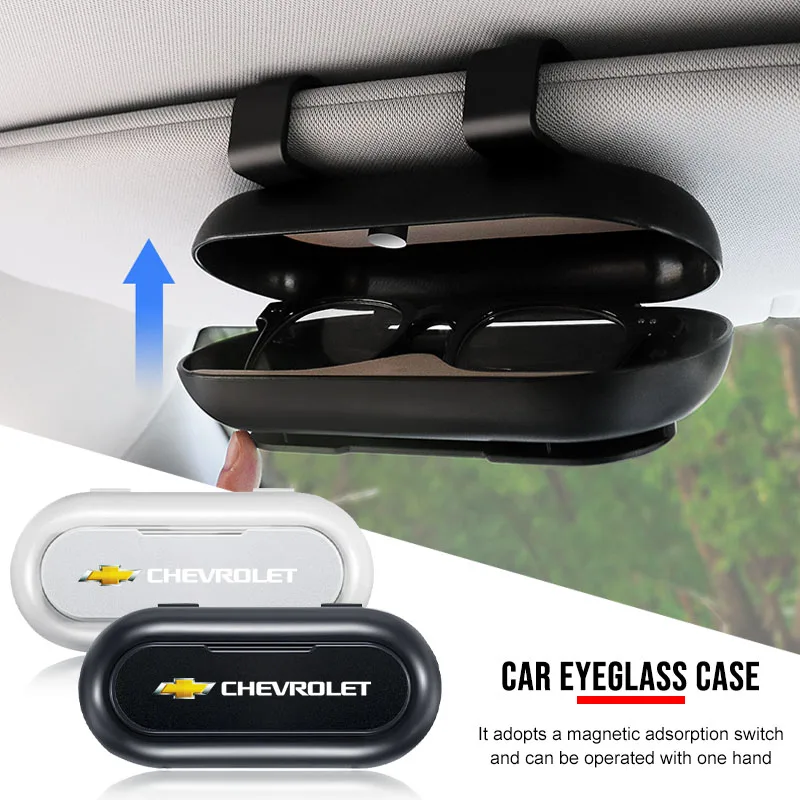 Parasol para coche, caja de almacenamiento, soporte, organizador, accesorios para Chevrolet Equinox Yakista Chevry Cruze Impala Camaro Garna