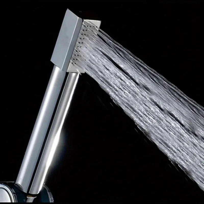

Modern Style Bathroom Shower Head Stainless Steel + Copper Hand Held Shower Heads Chrome Top Spray Rain Shower Heads