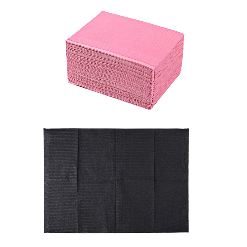 50PC Tattoo Table Covers Clean Pad, Disposable Dental Bibs Sheets Cloths, Underpad Hygiene Personal Tattoo Bib Waterproof Tattoo