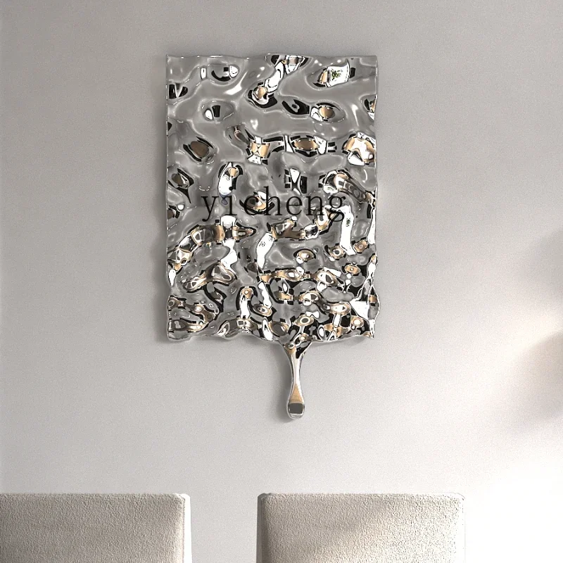 

XL living room entrance wall pendant light luxury wall decoration model room electroplating decoration