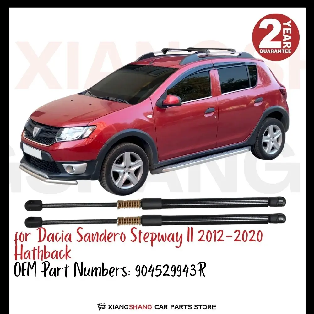 

2pcs Rear Tailgate Damper for Dacia Sandero Stepway II 2012-2020 Hathback Tailgate WITH SPRING Trunk Boot Gas Charged Gas Struts