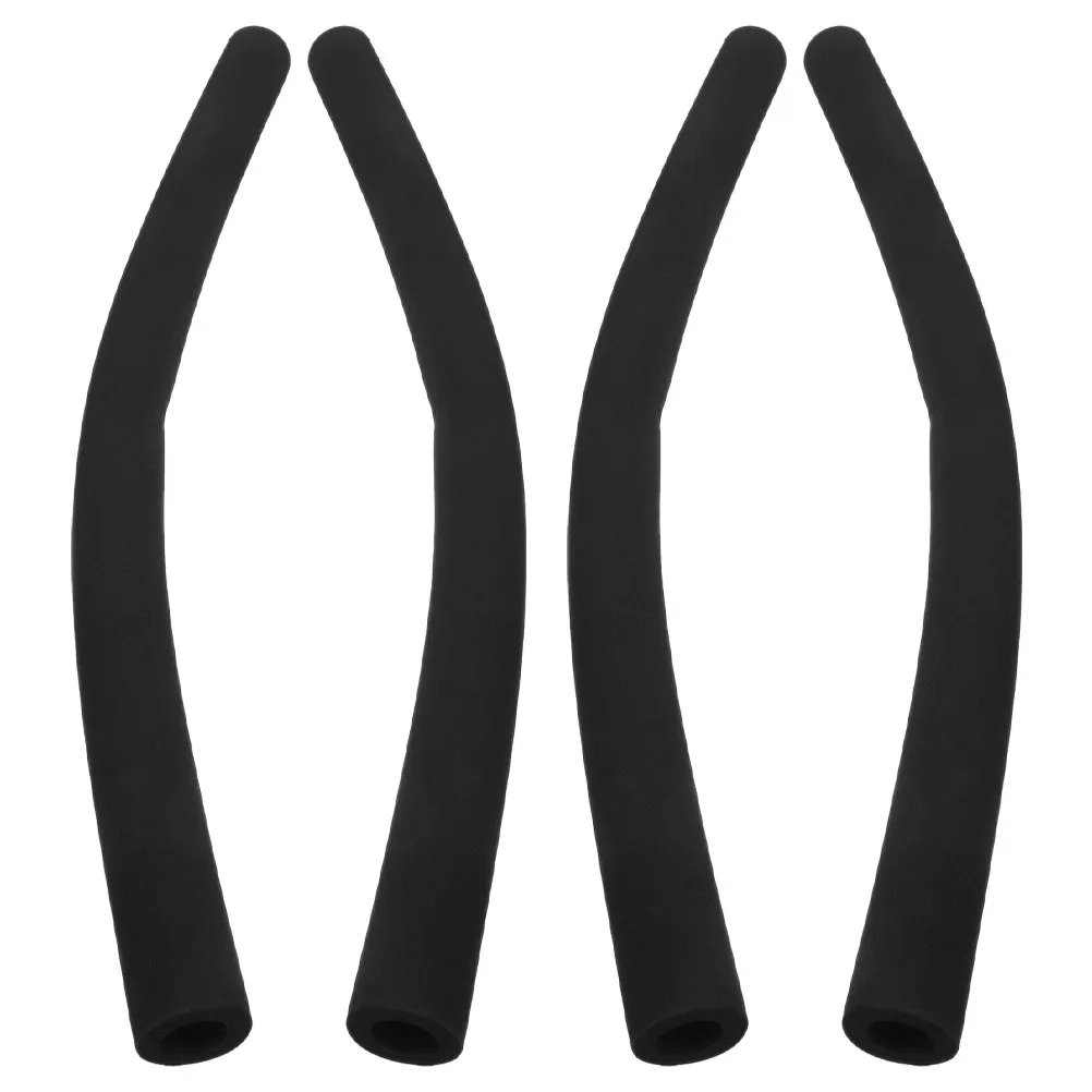 

Комплект из 4 накладок на ручку коляски, пенопластовые противоскользящие подушечки для детских колясок, универсальные защитные накладки на руль, черные