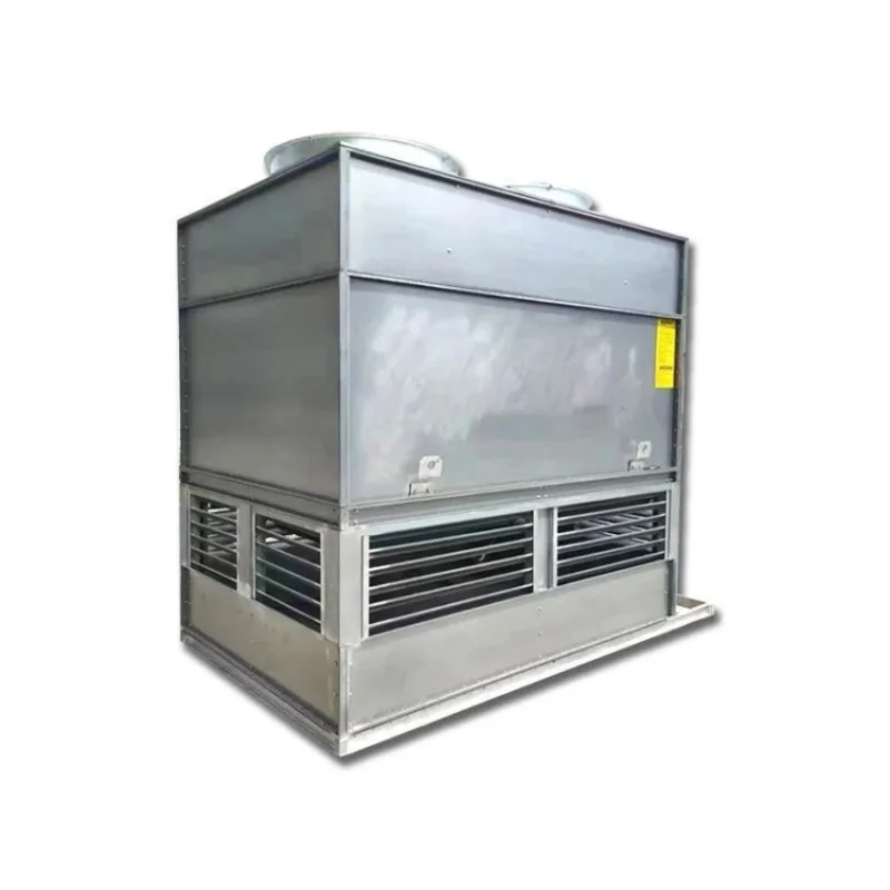Square Cross Flow Induced Draft Cooling Tower All Steel Plate Small Industrial Water Circulation