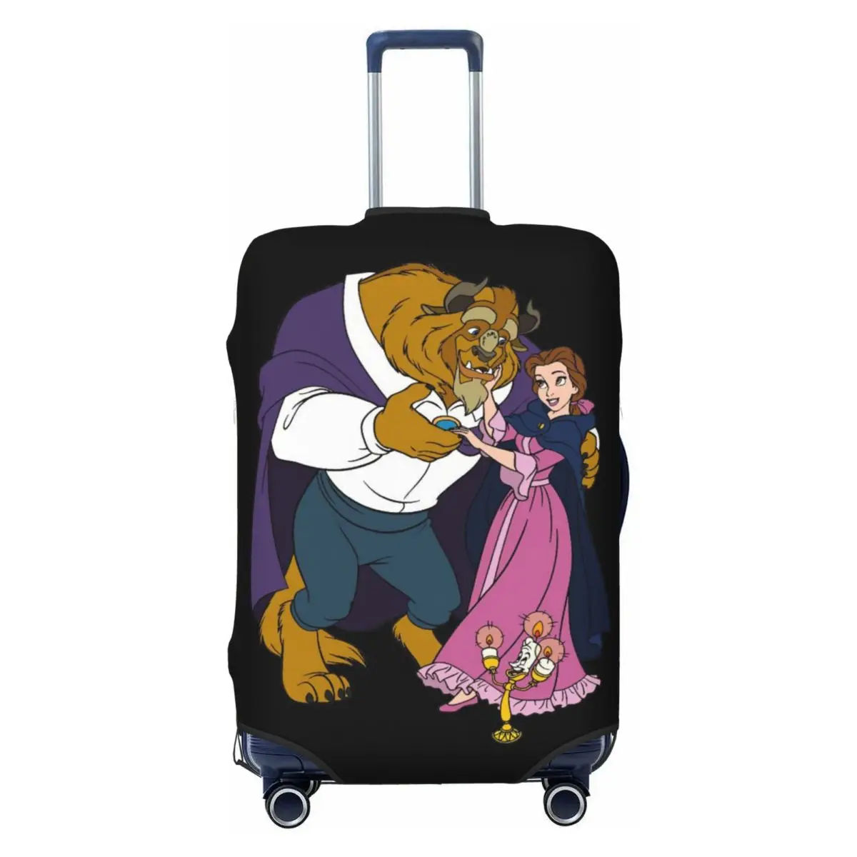 

Custom Beauty And The Beast Movie Luggage Cover Fashion Suitcase Protector Covers Suit For 18-32 inch
