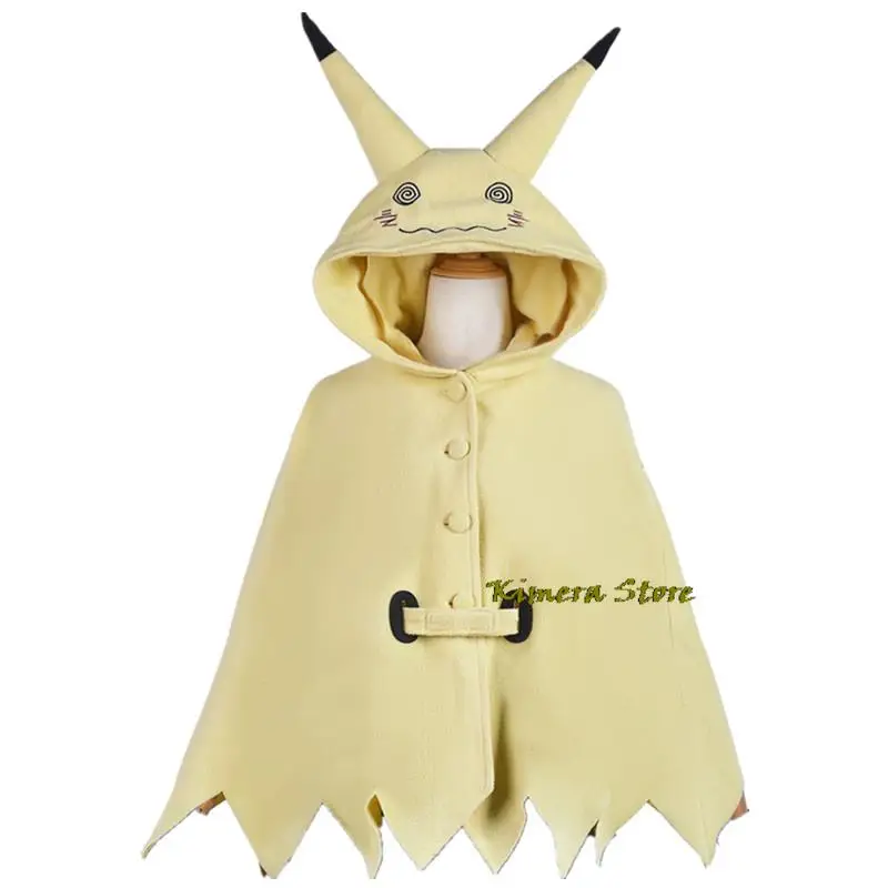 Mimikyu Cartoon Suit Women Pajama Anime Cloak Dress Costume Halloween Cloak for Adults Cute Pajamas