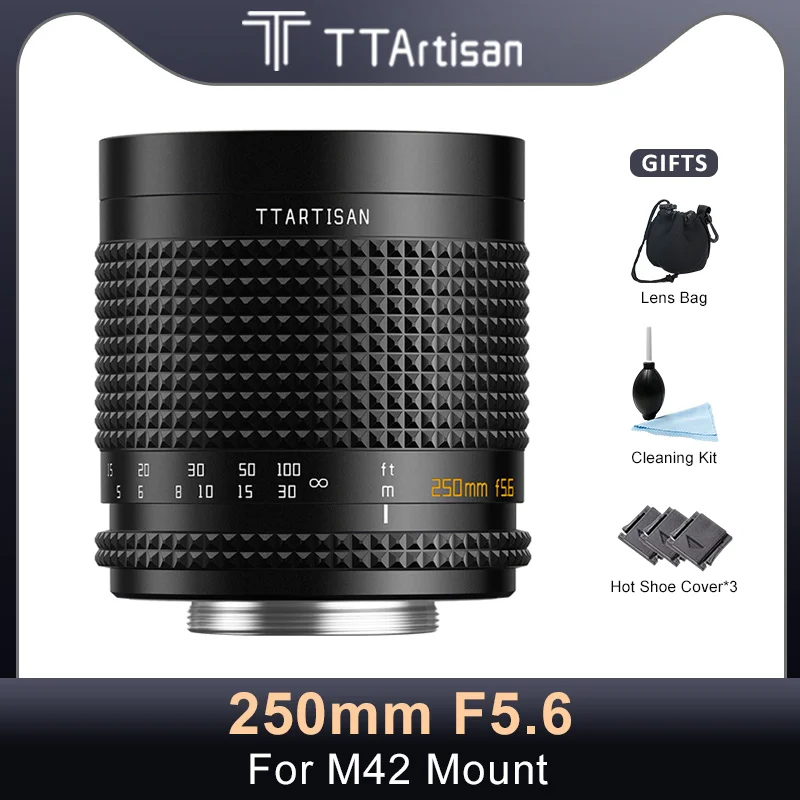 TTArtisan 250 мм F5.6 полная Рамка объектив Refelx для M42 адаптер крепления к sony E Nikon Z Canon EF EOSM EOSR Fuji X Nikon F L M43