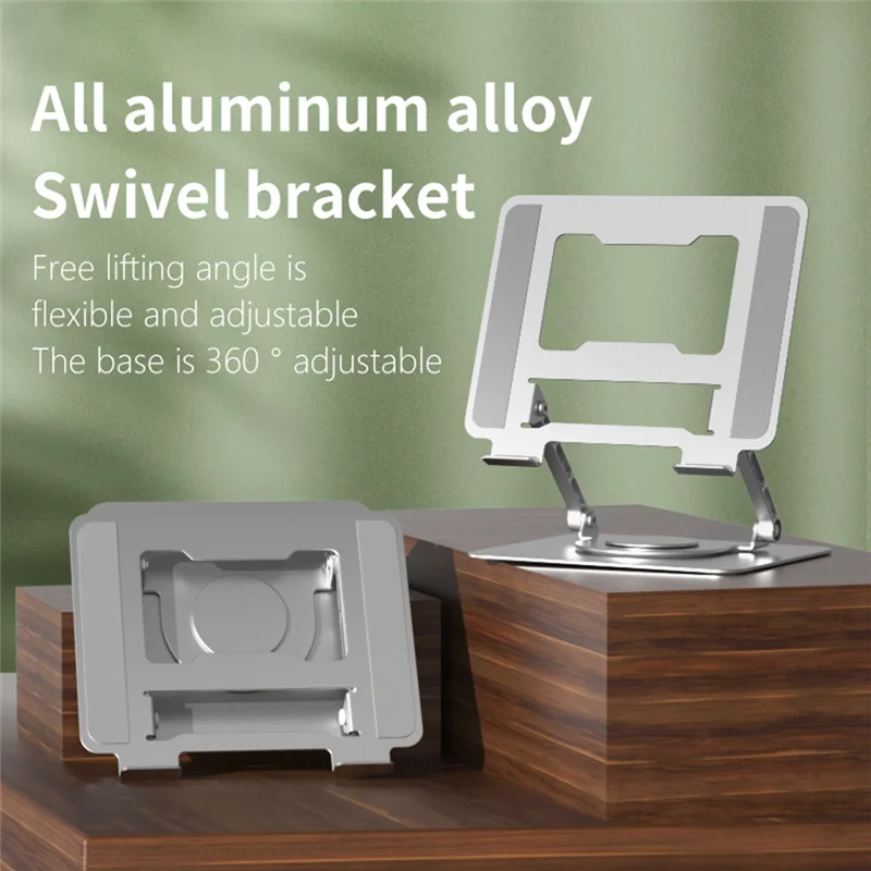 حامل الكمبيوتر المحمول قابل للتعديل اللوحي حامل سبائك الألومنيوم الدورية قوس المحمولة أضعاف حامل دعم قوس التبريد