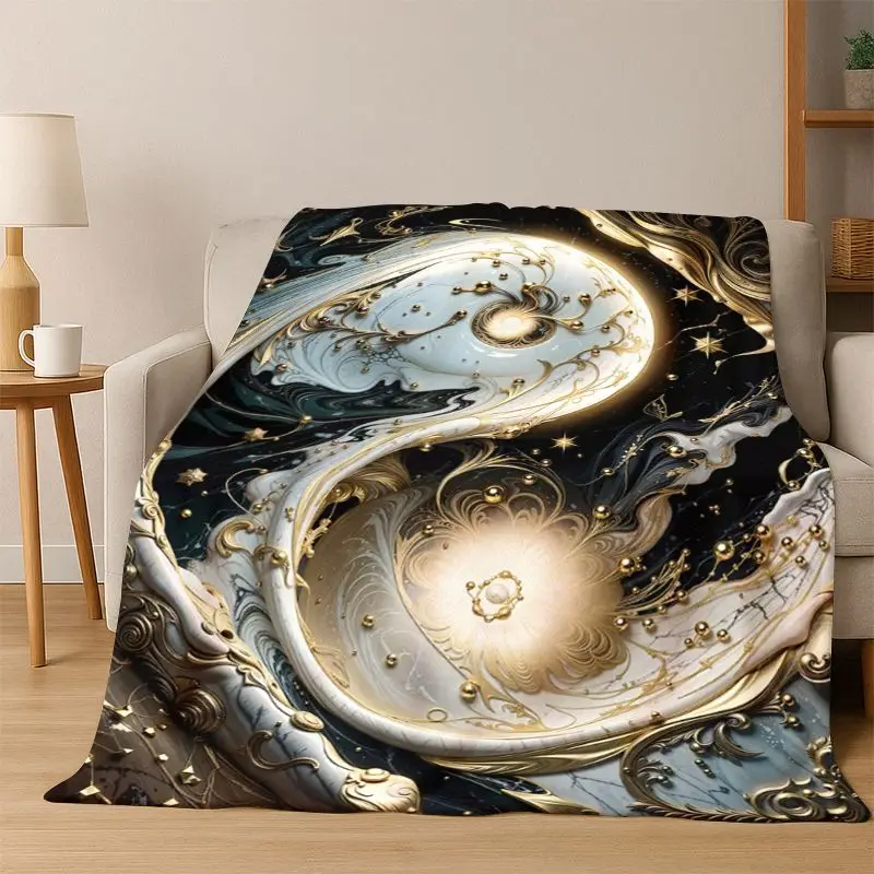 Tree of Life Nordic Mythology Yggdrasil Nature cartoon Flannel Blanket Soft Throw Blanket for Bedroom Living Room Bed Travel kid