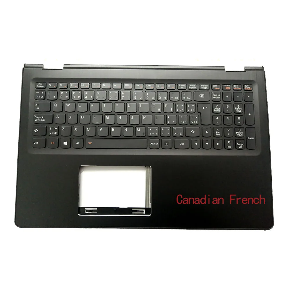 

For Lenovo Flex3-15 Flex 3 15 1570 1580 YOGA 500-15 Palmrest Upper Case C Cover w/ Backlit Keyboard Canadian French 5CB0J34012