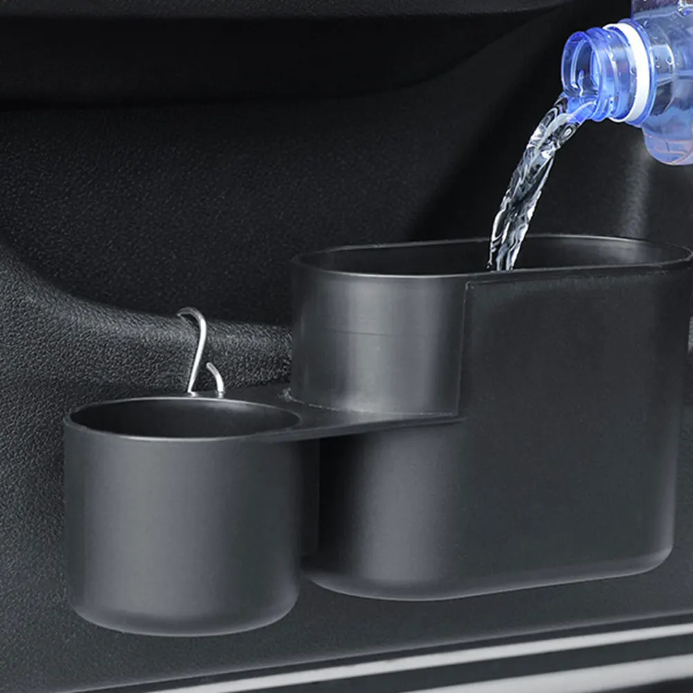 

Car Door Trash Can Large Capacity Cup Holder Umbrella Black Car Front Door Storage Box Garbage ganizer Vehicle Plastic Storage
