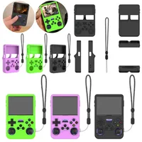 Silicone Case For ANBERNIC R36S Handheld Game Console Silicone Protective Cover Anti-Scratch Storage Box Soft Shell Game Parts