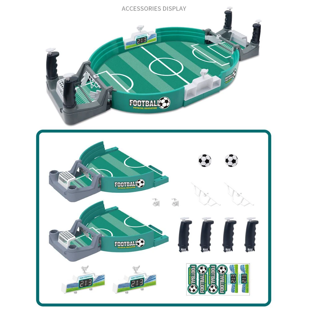 MiYou mainan Desktop permainan olahraga meja sepak bola dengan 6 Desktop sepak bola interaktif permainan sepak bola mainan untuk anak-anak dewasa hadiah Natal