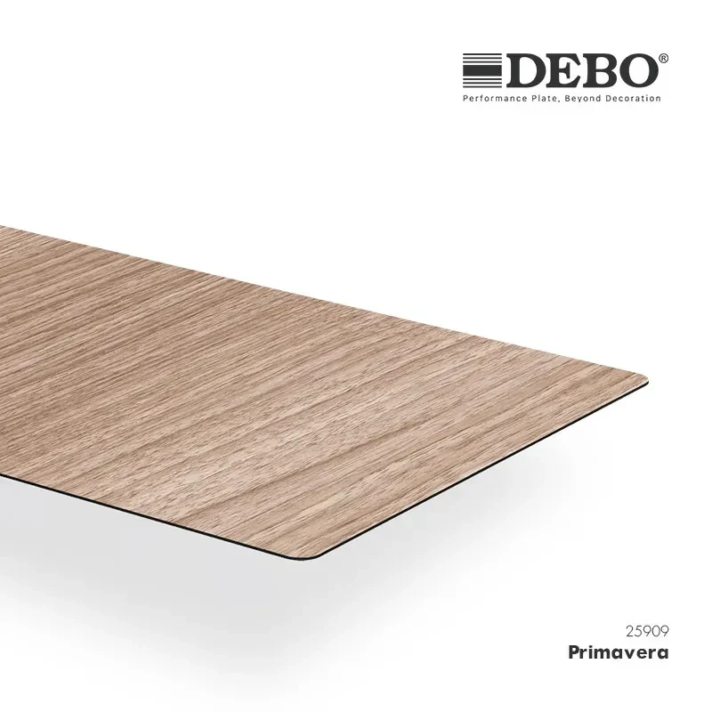 custom.DEBO Traditional Wood Oak Color Waterproof Scratch Resistant HPL Fitness Club Locker with Fingerprint Electr
