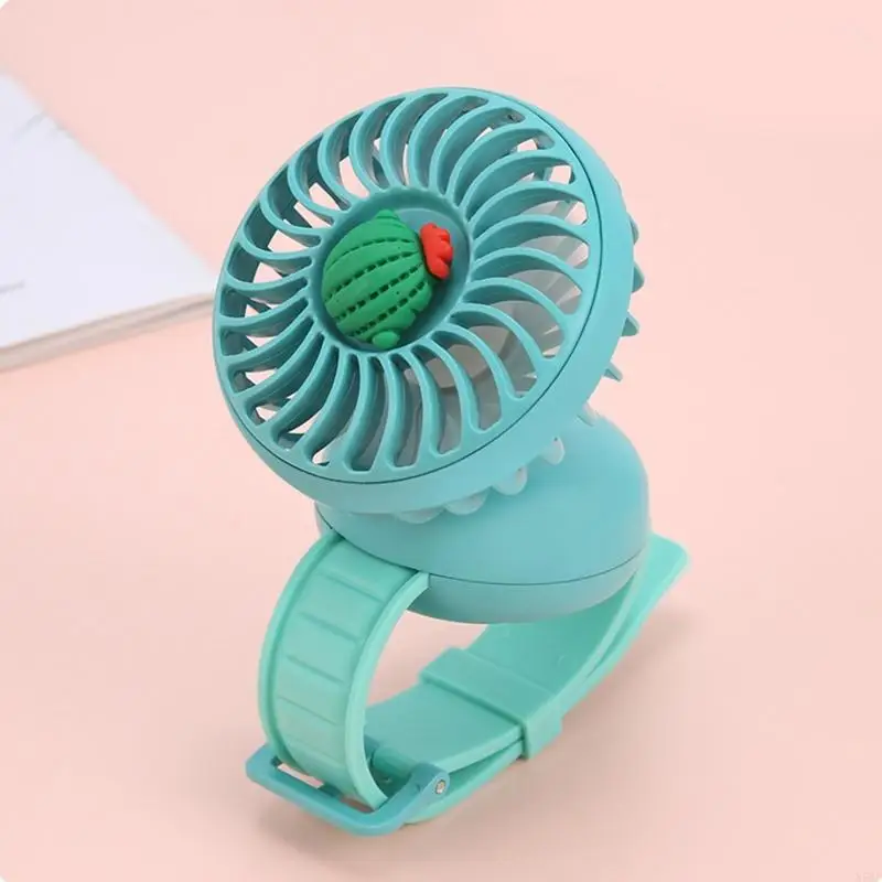 Usb sạc tay cầm tay quạt cổ tay đồng hồ động thời trang compact fan nhỏ n58d