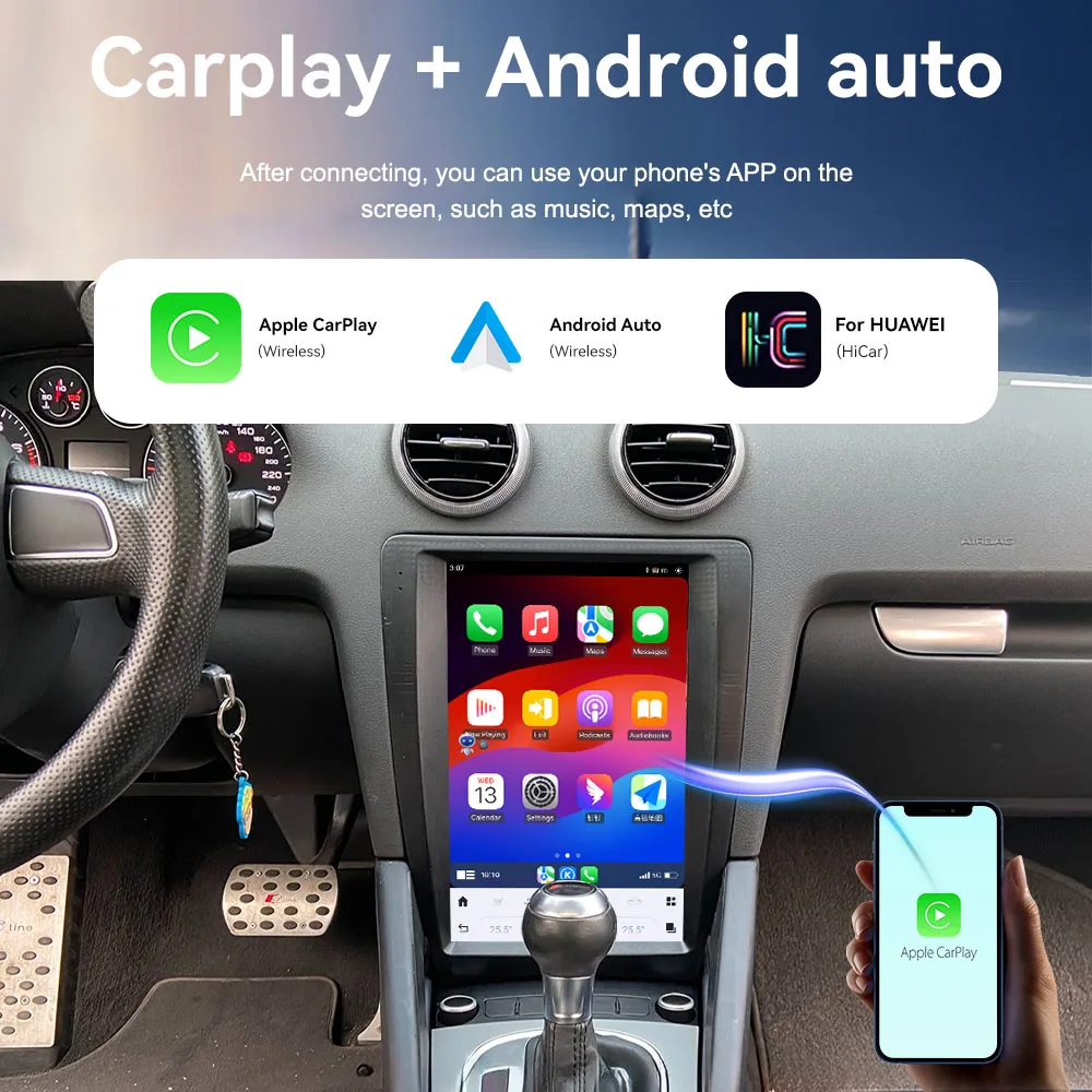 

Automotive Multimedia Android 15 Screen For Audi A3 2008~2012 GPS Navigation Car Radio Video Stereo Receiver Carplay Head Unit