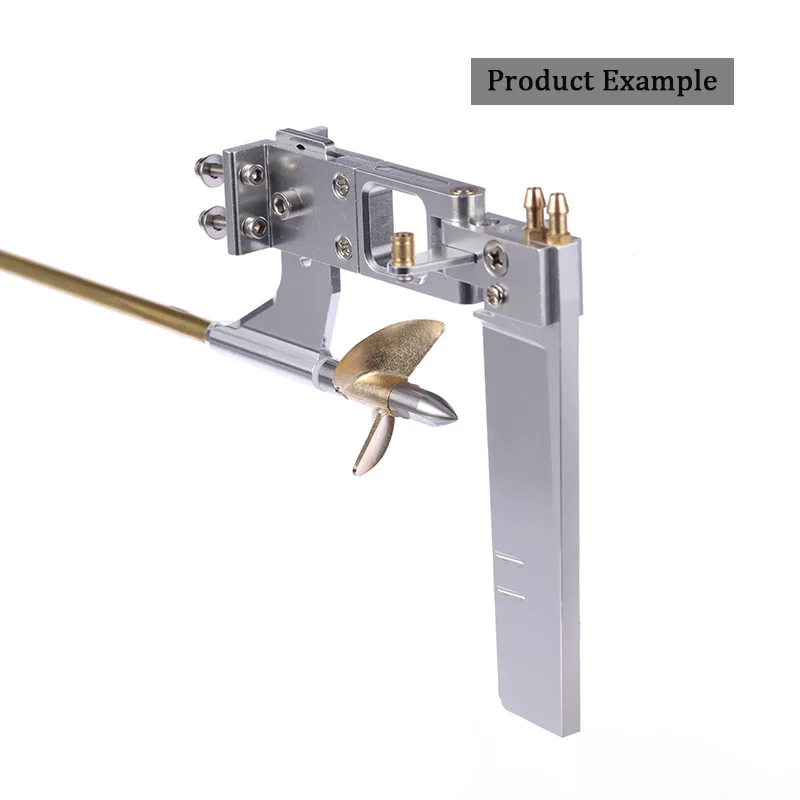 Timón de 110mm, soporte de 4mm/4,76mm, aleación de aluminio para eje Flexible de 4mm, barco Rc, barco eléctrico sin escobillas, 1 ud.