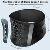 Back Brace for Lower Back Pain Relief - Lumbar Support Belt with Adjustable Pulley System,Bionic Spine Design -  for Men &Women