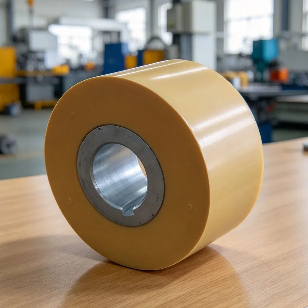 Rubber-Metal Composite Feed Roller for Wood Processing Machinery Stable Operation and Continuous Friction Resistance