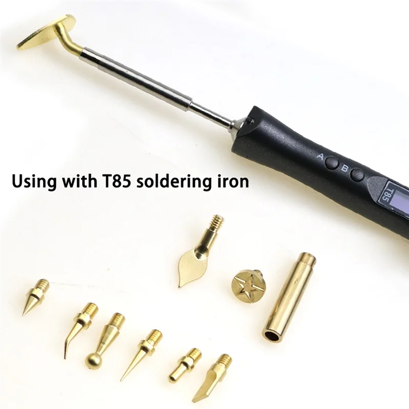 

ABGE-набор утюжных наконечников с термоиставкой и 3D-иплантированной гайки, комплект нажимной головки для паяльника TS100