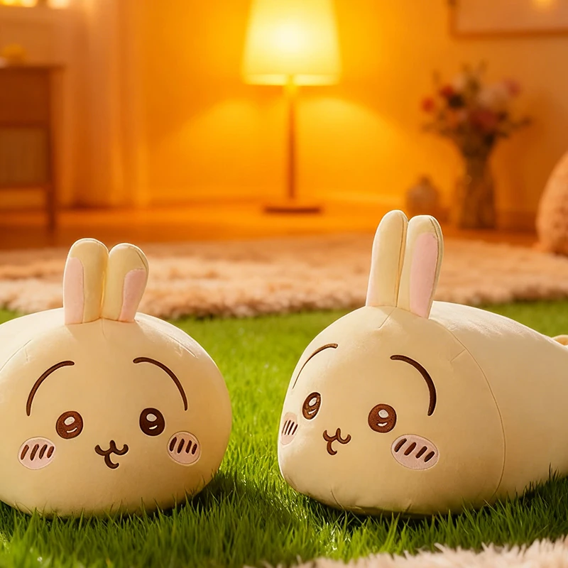 Sanrio Chiikawa Plush Slippers Usagi Hachiware Warm Fluffy Indoor Home Slippers Non Slip Soft Sole Winter House Shoes For Women