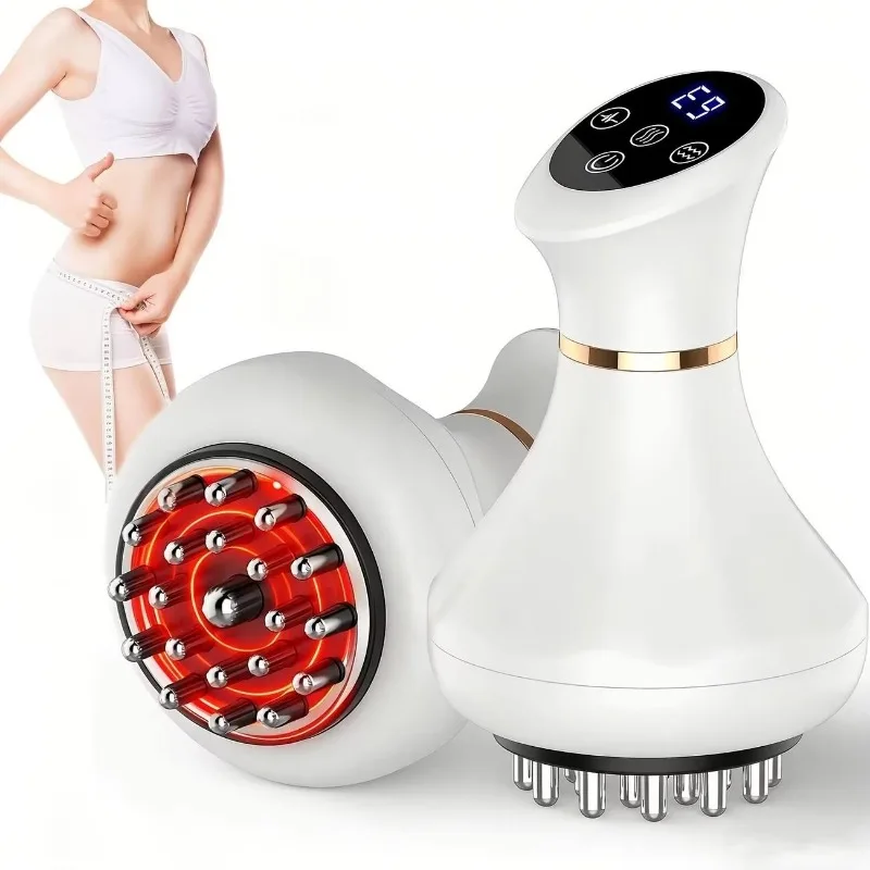 Wireless Rechargeable Micro‑current Vibrating Body Massager Electric Gua Sha Brush for Home Body Skin Care