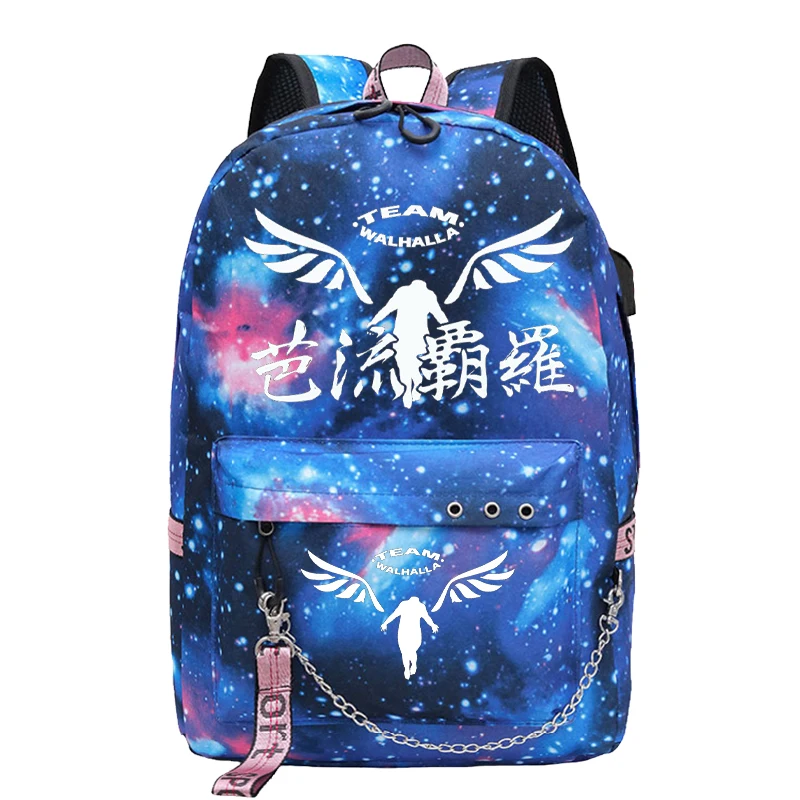 Tokyo Revengers Anime Vrouwen Rugzak Mochila Voor Reizen Meisje Schooltas Rugzak Usb Opladen Valhalla Anime Tiener Boekentas