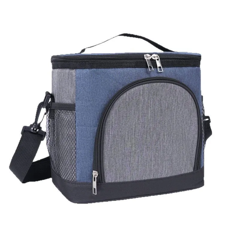 

Термоизолированная сумка-кроссбоди с цветовыми акцентами – сумка для пикника, ланч-бокса и сохранения свежести продуктов