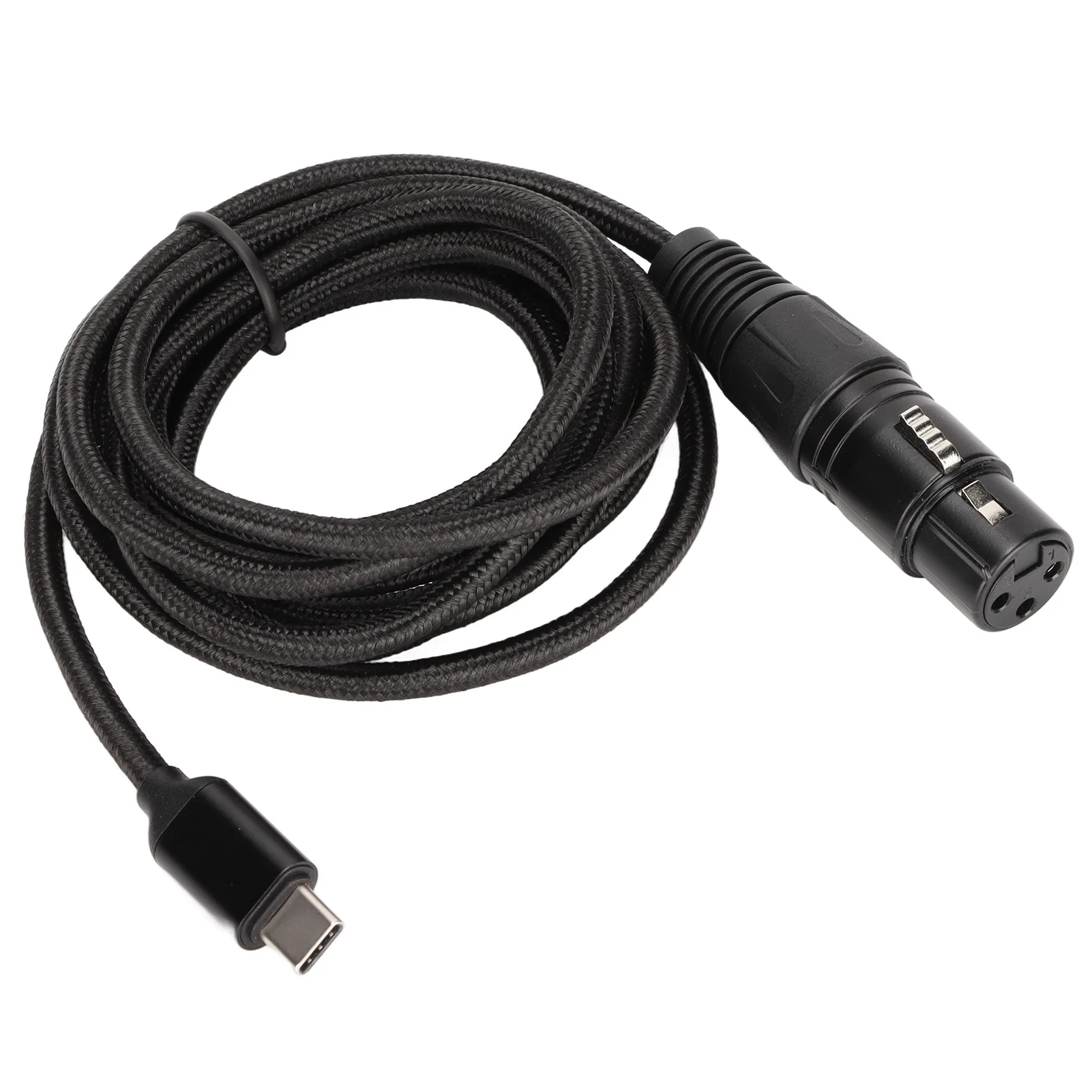 Recording Line USB C to XLR Female Cable Low Noise HIFI Plug and Play USB C Microphone Cable for Windows Type C Microphone Cable