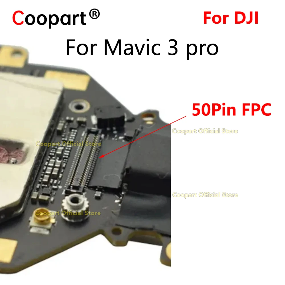 Coopart New 50pin Plug Port On Flex For DJI mavic 3 pro FPC Connector Slot On Motherboard Cable