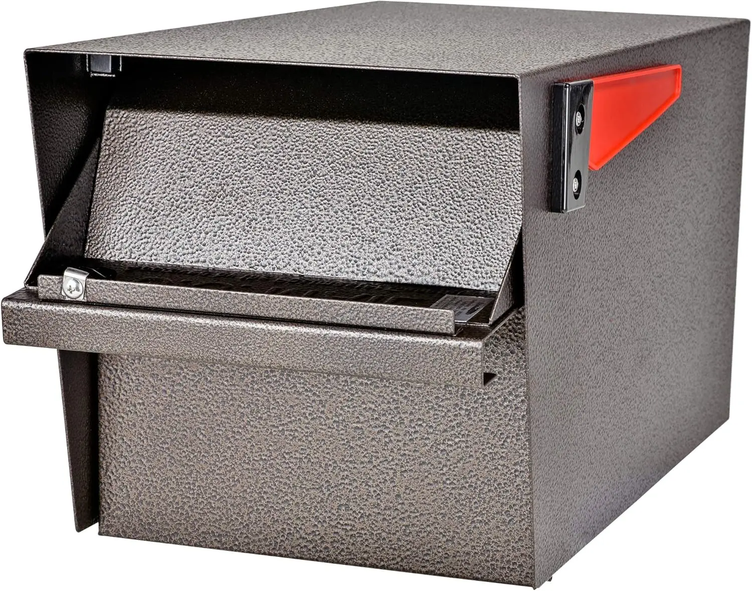 Mail Boss 7508 Curbside Mail Manager Security Bronze Locking Post-Mount Mailbox Letter Box