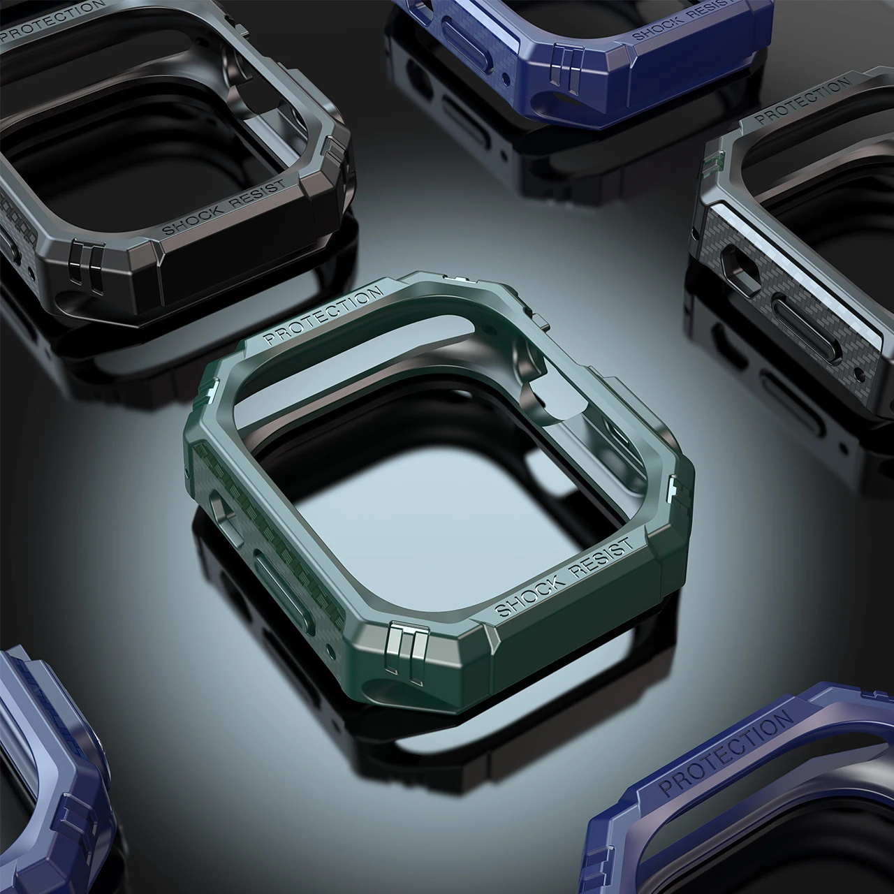 Funda de fibra de carbono de 49MM para reloj, cubierta Ultra hueca, parachoques protector resistente, accesorios de carcasa protectora Ultra para iWatch, sin pantalla