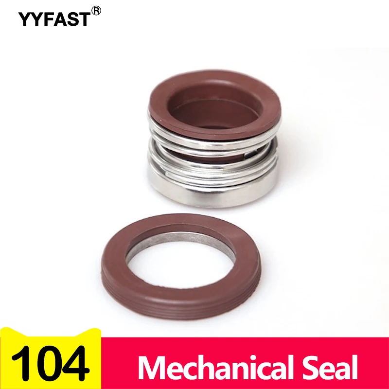 104 Model Mechanical Seal,12/14/15/16/17/18/19/20/22/25-45mm,Single Coil Spring Mechanical Shaft Seal For Circulation Water Pump