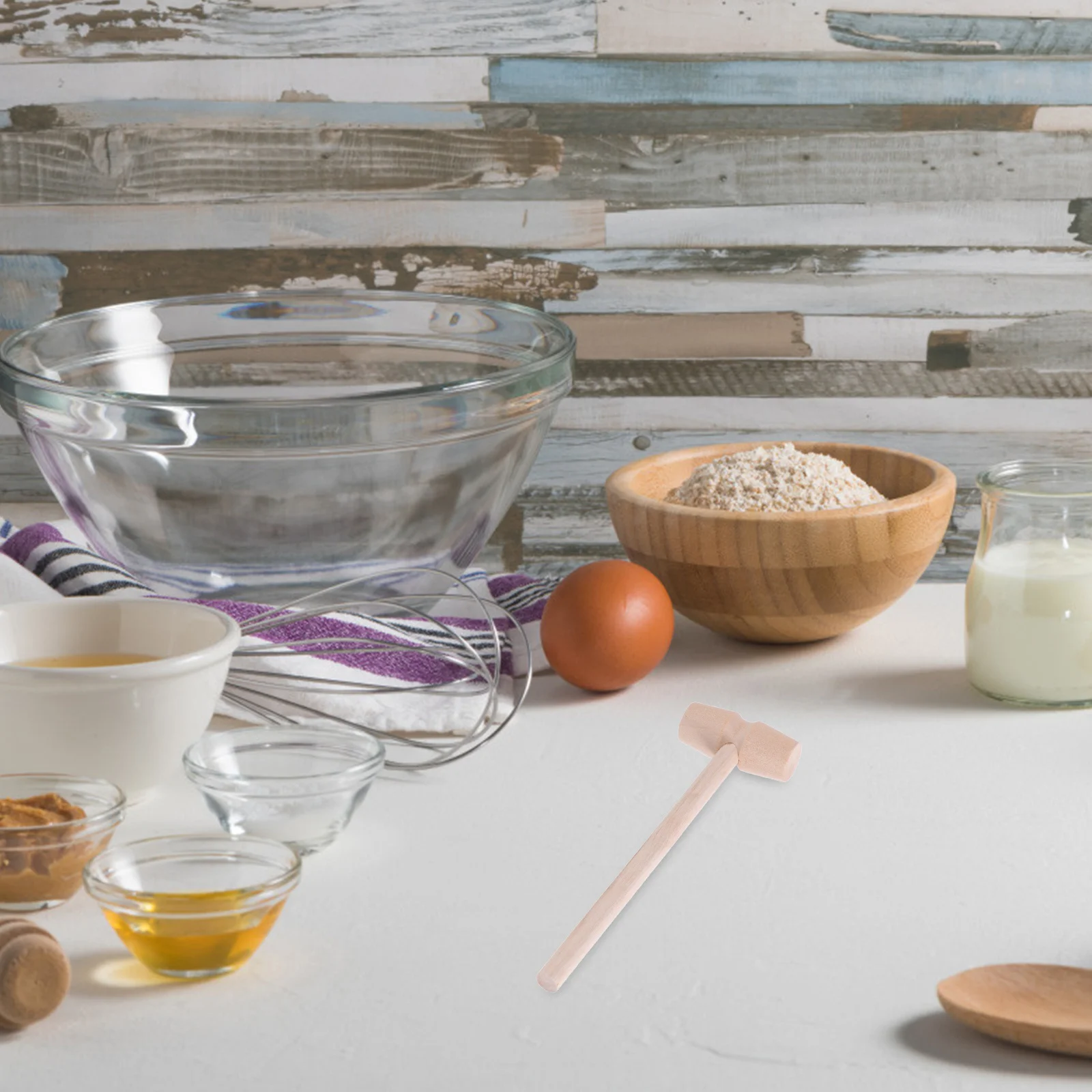 

10Pcs Wood Mini Hammers Multi-Purpose Kids Amusement Hand Eye Coordination Dexterity Mallets Wooden Hammer Mini Mallets