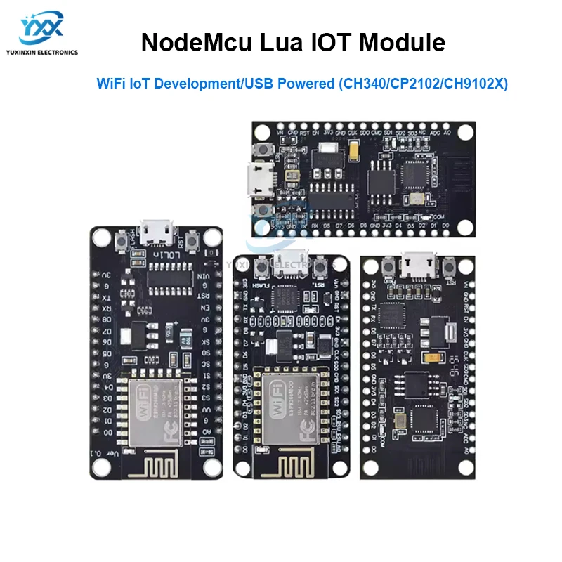 NodeMcu V3 V2 ESP8266 ESP-12E Lua WIFI Internet of Things Development Board Wireless Module CH340 CP2102 CH9102X