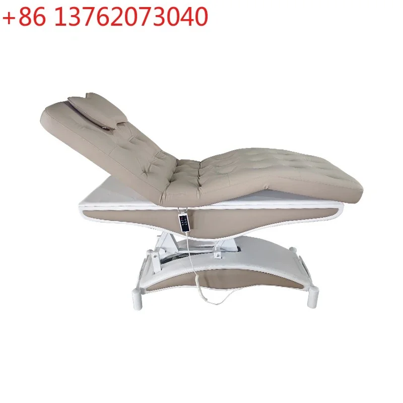 High-grade electric lifting beauty bed, body massage and beauty  available, embroidered eyebrow and eyelash bed