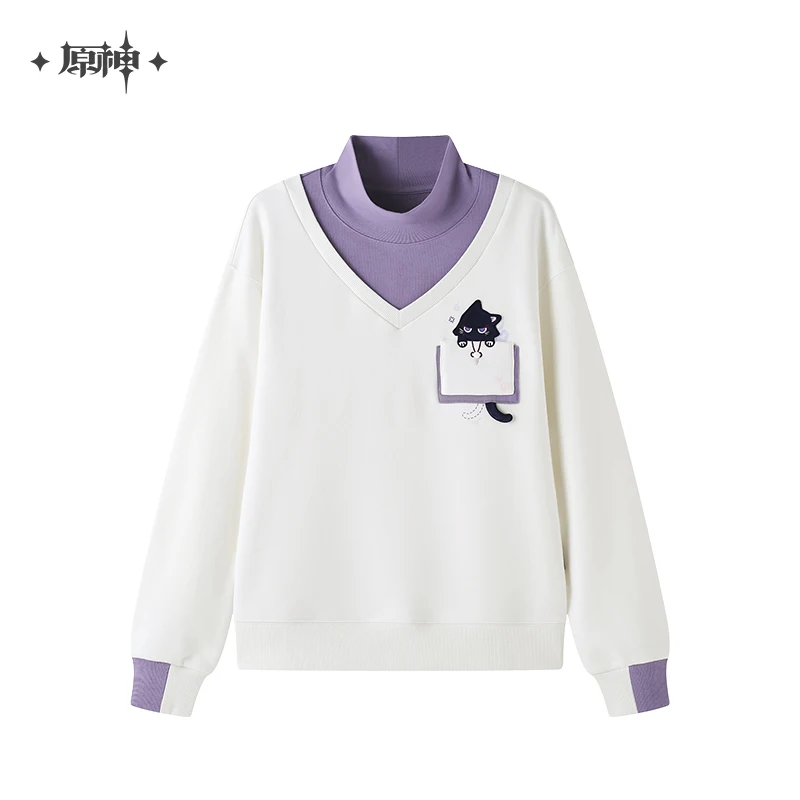 

MiHoYo Official Genshin Impact Wanderer Sweatshirt Doujin Wanderer Fairy Tale Cat Series Balladeer Cat Cute Long Sleeve Tops