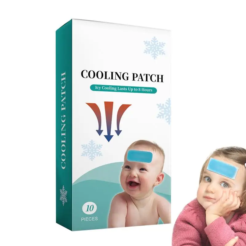 

Fever Cooling Gel Patches Hot Weather Cooling Gel Patches 10 Sheets Natural Soft Gel Sheets For Kids Discomfort And Headache