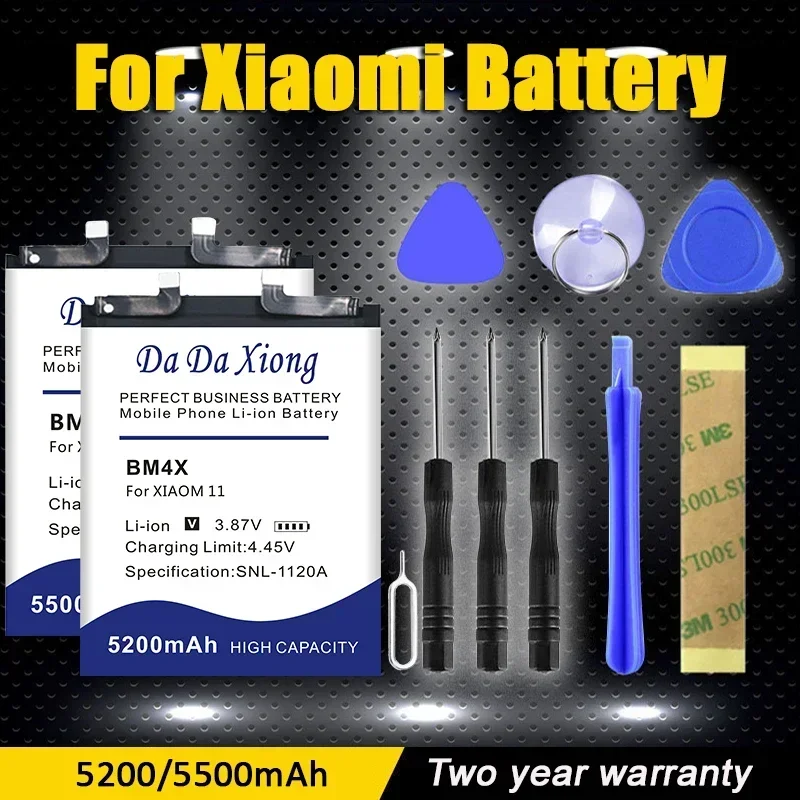 2024 New DaDaXiong BM4N BM4V BM55 BM4X BM44M BN55 BN59 BM53 BM58 Battery For Xiaomi Redmi Note 9 10 11 T S Pro Ultra 5G Mix 4