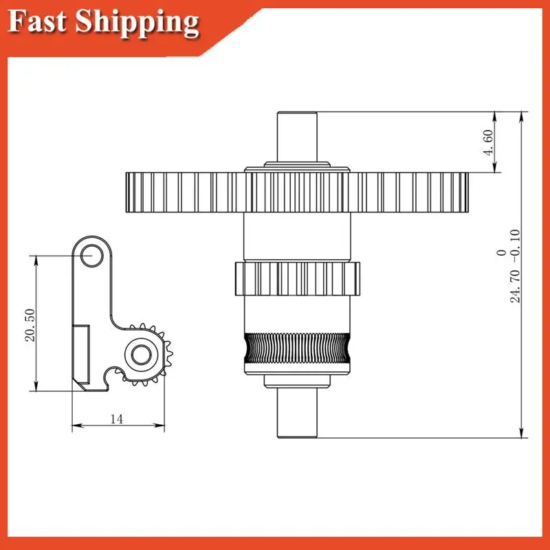 Wydajna głowica wytłaczająca do Flashforge Adventurer 5M Głowica wytłaczająca ze stali formowanej 2 szt.