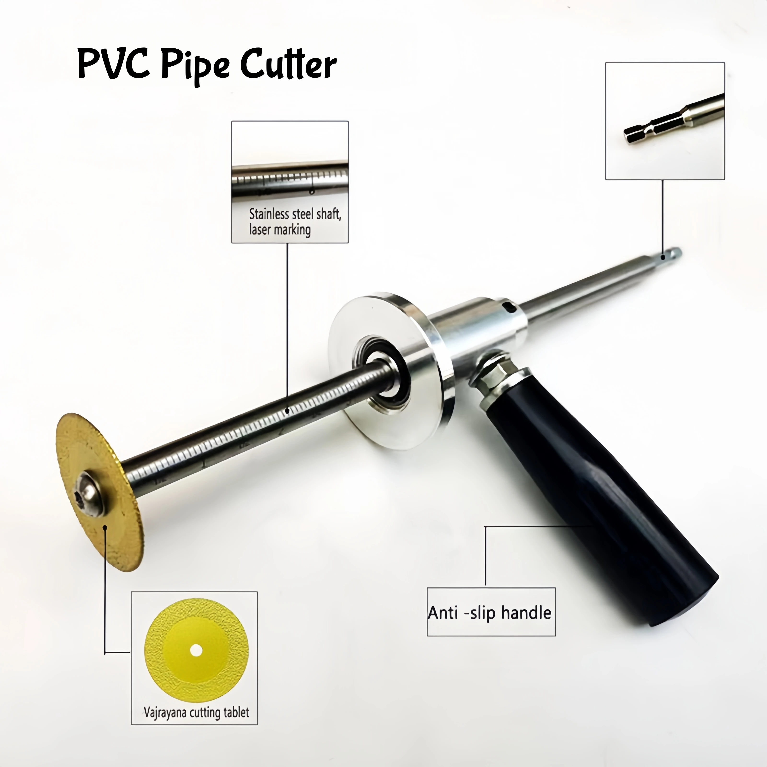 

Multifunctional Saw Cutting Tools Set 1-1/2 To 8 Inch PVC Internal Cutter Adjustable Cutting Polishing Tool