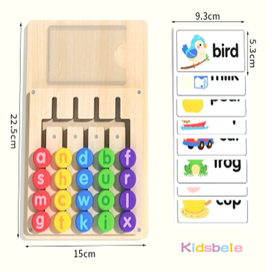 Dupla face de madeira 5 cores avançada andando ortografia brinquedo interativo pensamento lógico correspondência labirinto jogo criança brinquedo pré-escolar