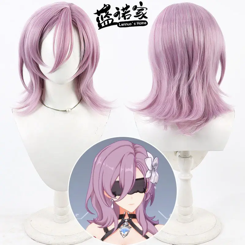 

Парик для косплея в стиле аниме, парик для Хэллоуина и карнавальных вечеринок, синтетические волосы из термостойкого волокна + шапочка для парика