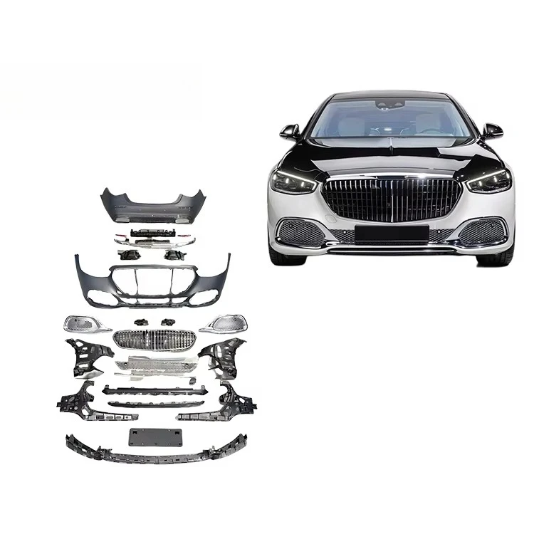 Front and Rear Bumper Modifications Body Kit for Mercedes-Benz S-Class W223 to MAYBACH 2021- Automotive Parts Facelift Body Kit